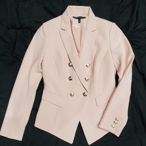 White House Black Market Blush Pink Trophy Jacket